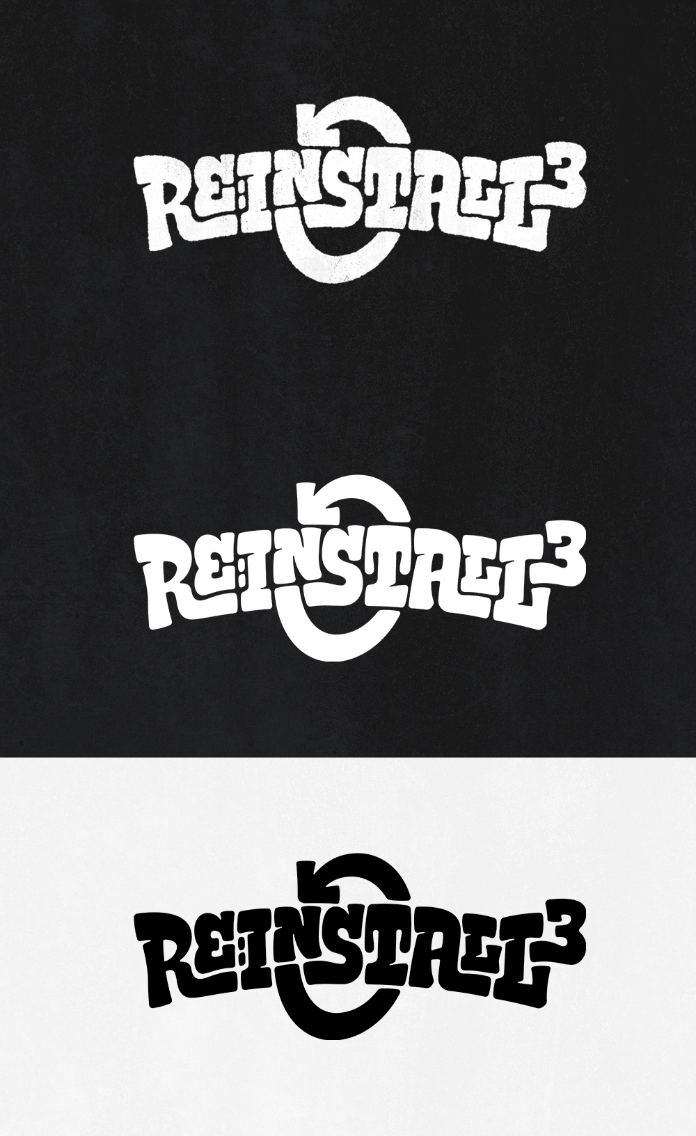 Nimenkirjoitusasu Re:Install 3 -tapahtumalle